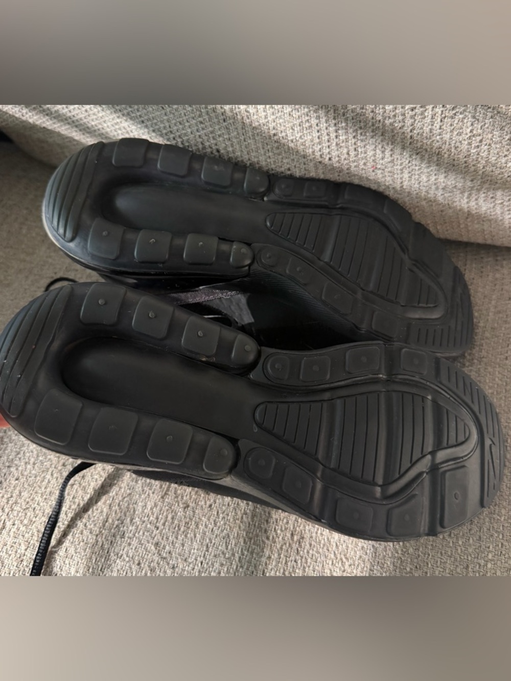 Nike Air Max 270 Triple Black Athletic Shoes - Picture 5 of 6